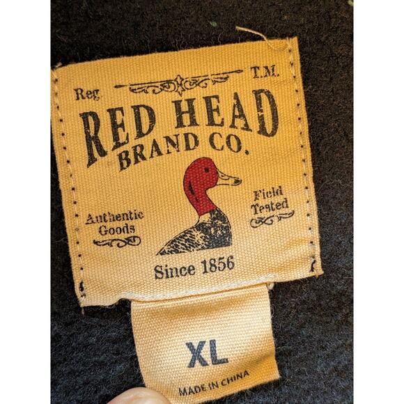 Redhead Fleece Jacket Mens XL Full Zip Black Outdoor Layer Hiking Field - Picture 2 of 14